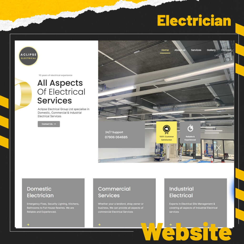 Electrician Web Design